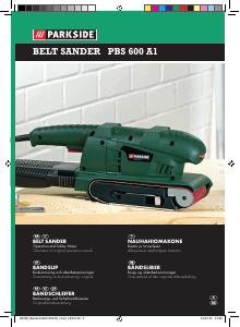 Manual Parkside IAN 64748 Belt Sander