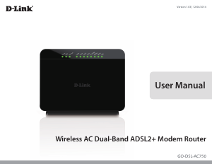 Manual D-Link GO-DSL-AC750 Router