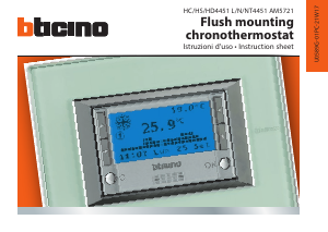 Mode d’emploi BTicino NT4451 Thermostat
