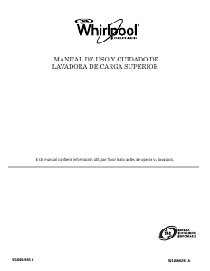 Manual de uso Whirlpool 7MWTW1502AW0 Lavadora
