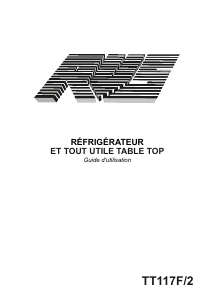 Mode d’emploi RVS TT117F/2 Réfrigérateur