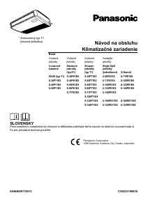 Návod Panasonic S-36PT1E5 Klimatizácia