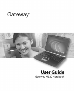Manual Gateway M520 Laptop