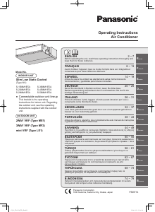 Kullanım kılavuzu Panasonic S-28MM1E5A Klima