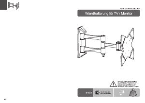 Bedienungsanleitung Ricoo S1822 Wandhalterung