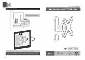 Bedienungsanleitung Ricoo S1911 Wandhalterung