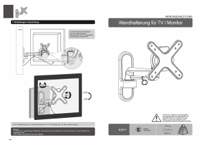 Bedienungsanleitung Ricoo S2011 Wandhalterung