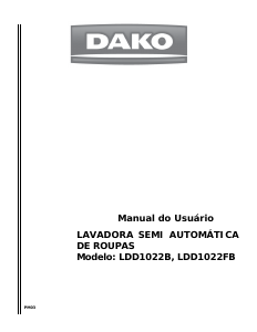 Manual Dako LDD1022FB Máquina de lavar roupa