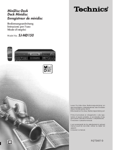 Bedienungsanleitung Technics SJ-MD150 MiniDisc player