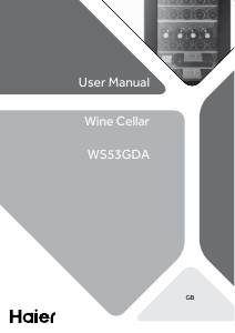 Manual de uso Haier WS53GDA Vinoteca