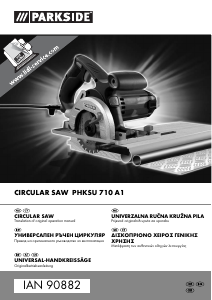 Manual Parkside PHKSU 710 A1 Circular Saw