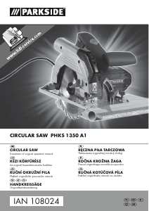 Manual Parkside IAN 108024 Circular Saw