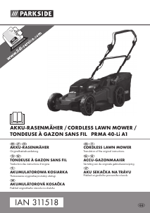 Manual Parkside PRMA 40-Li A1 Lawn Mower