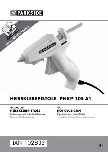 Handleiding Parkside IAN 102833 Lijmpistool