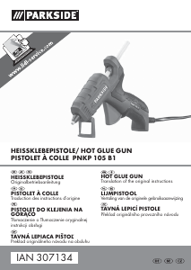 Mode d’emploi Parkside PNKP 105 B1 Pistolet à colle