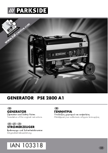 Handleiding Parkside IAN 103318 Generator