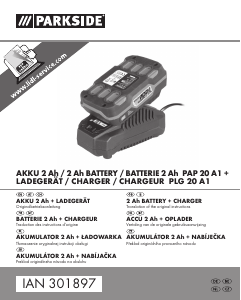 Manual Parkside IAN 301897 Battery Charger