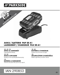 Manuál Parkside IAN 290853 Nabíječka baterií