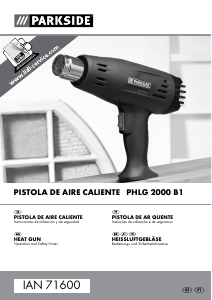 Manual Parkside IAN 71600 Soprador de ar quente