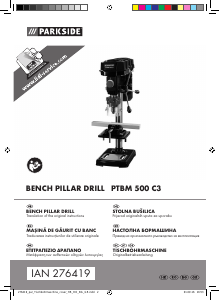 Manual Parkside PTBM 500 C3 Drill Press
