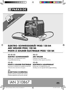 Mode d’emploi Parkside PESG 120 B4 Soudeuse