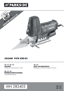 Handleiding Parkside PSTK 800 B2 Decoupeerzaag