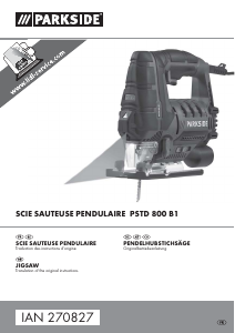 Mode d’emploi Parkside PSTD 800 B1 Scie sauteuse