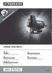 Manual Parkside PSTK 800 A1 Jigsaw