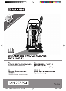 Manual Parkside IAN 275394 Vacuum Cleaner