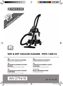 Manual Parkside PNTS 1300 C3 Vacuum Cleaner