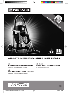 Manual Parkside PNTS 1500 B3 Vacuum Cleaner