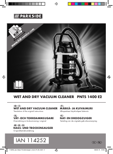 Manual Parkside PNTS 1400 E2 Vacuum Cleaner