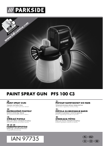 Manual Parkside PFS 100 C3 Paint Sprayer