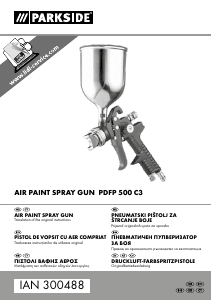 Priručnik Parkside PDFP 500 C3 Raspršivač za boju