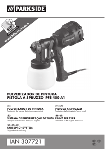 Manual Parkside PFS 400 A1 Pistola de pintura