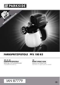 Manual Parkside IAN 87779 Paint Sprayer