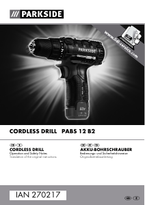 Manual Parkside IAN 270217 Drill-Driver