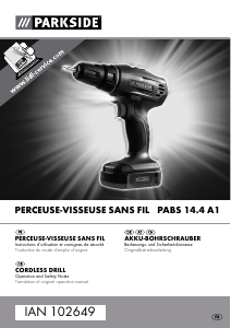 Mode d’emploi Parkside IAN 102649 Perceuse visseuse