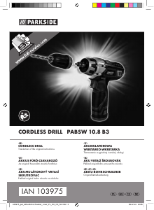 Manual Parkside IAN 103975 Drill-Driver