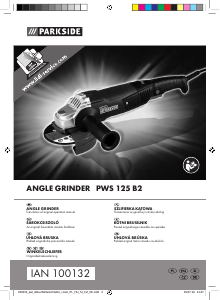 Manual Parkside PWS 125 B2 Angle Grinder