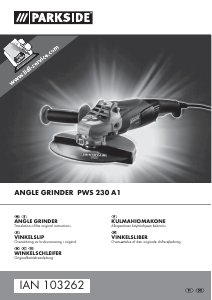Manual Parkside IAN 103262 Angle Grinder