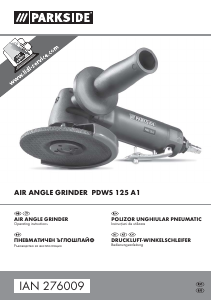 Manual Parkside PDWS 125 A1 Angle Grinder