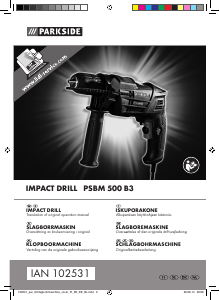 Manual Parkside PSBM 500 B3 Impact Drill