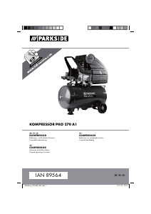 Bedienungsanleitung Parkside IAN 89564 Kompressor