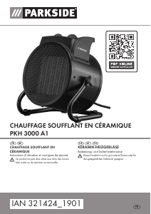 Mode d’emploi Parkside PKH 3000 A1 Chauffage