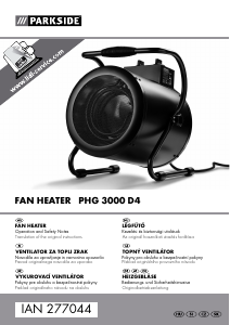 Manual Parkside PHG 3000 D4 Heater