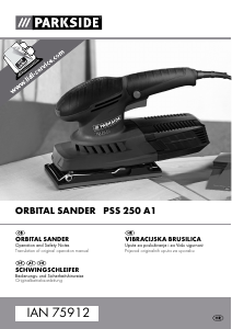 Manual Parkside IAN 75912 Orbital Sander