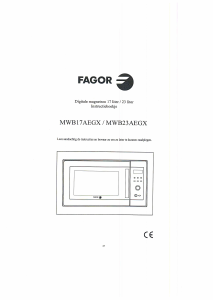 Handleiding Fagor MWB 23 AEGX Magnetron