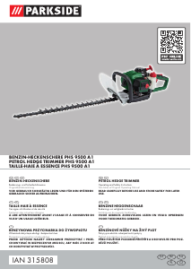 Manual Parkside PHS 9500 A1 Hedgecutter