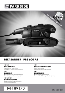 Manual Parkside IAN 89170 Belt Sander